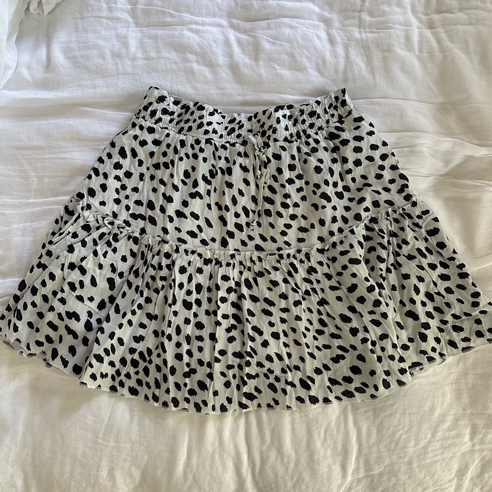 Black and White Polka Dot Skirt